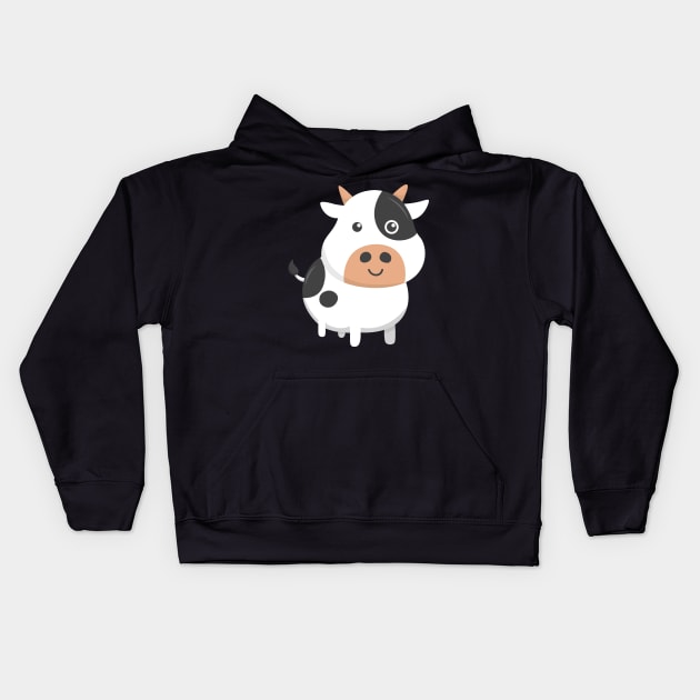 Adorable Cow & Cute Baby Calf Cow Lovers Kids Hoodie by theperfectpresents